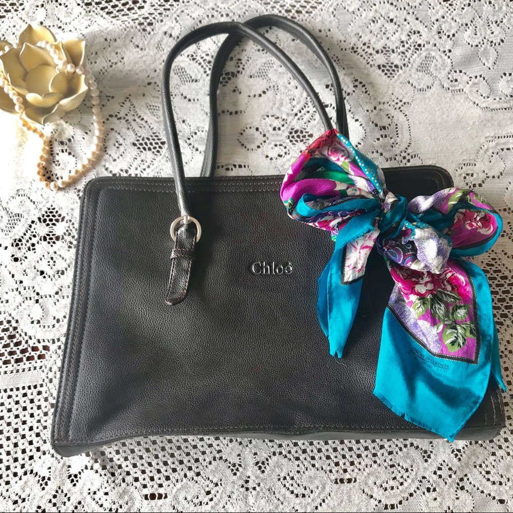 Vintage Chloé Leather Tote Shell